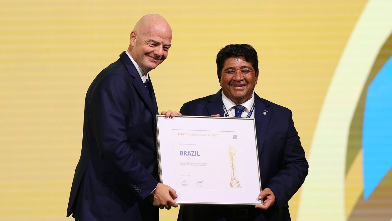 Gianni Infantino e Ednaldo Pereira (foto: Reprodução/Fifa)