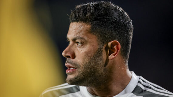 Hulk, atacante do Atlético, de perfil (foto: Pedro Souza/Atlético)
