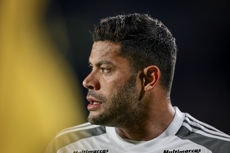 Hulk, atacante do Atlético, de perfil - (foto: Pedro Souza/Atlético)