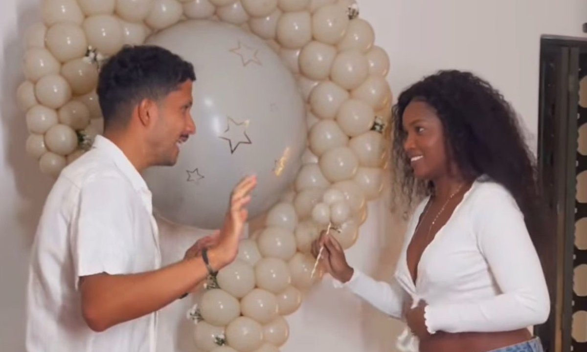 Cantora Iza e o jogador do Mirassol, Yuri Lima (foto: Reprodução)