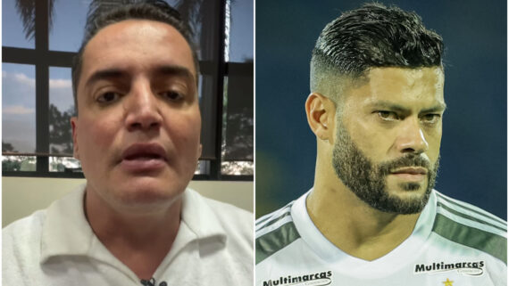 Jornalista Léo Dias fez retratação a Hulk em rede social (foto: Reprodução/Instagram/Léo Dias e Pedro Souza/Atlético)