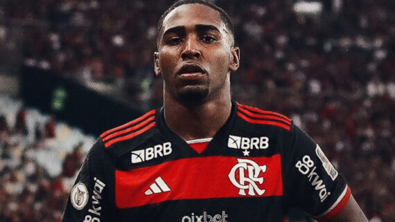 Lorran fez o segundo gol do Flamengo sobre o Corinthians (foto: Divulgação/Flamengo)