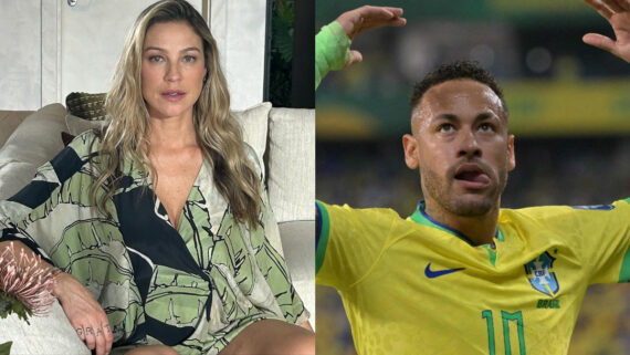 Atriz Luana Piovani criticou o meia-atacante Neymar (foto: Reprodução/Instagram e NELSON ALMEIDA/AFP)