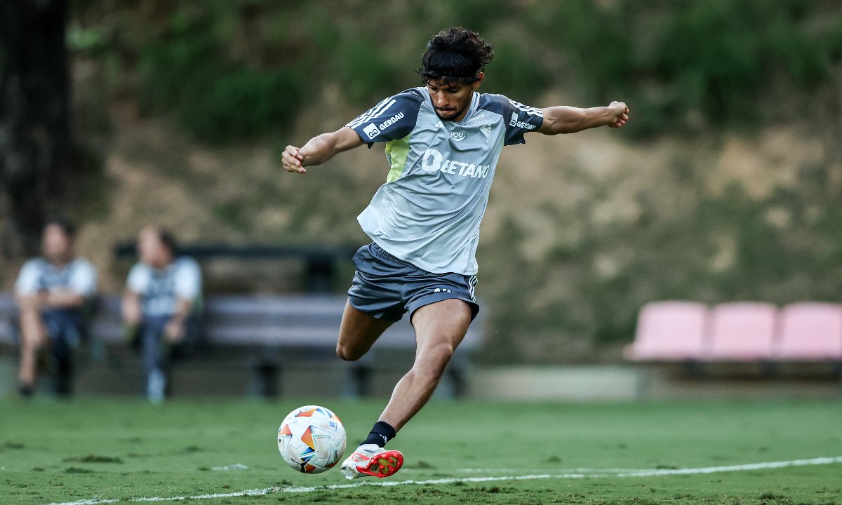 Scarpa tem nove participações em gols pelo Atlético em 2024 (foto: Pedro Souza/Atlético)