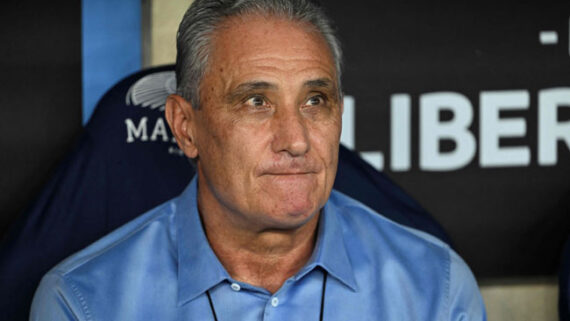 Tite, técnico do Flamengo (foto: MAURO PIMENTEL / AFP)
