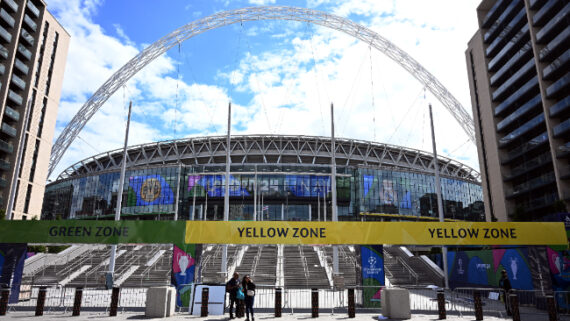 Estádio de Wembley, em Londres, na Inglaterra (foto: AFP)