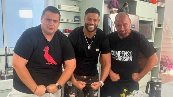 Hulk, Chef Benedetti e Alê Oliveira (foto: Reprodução/Instagram)