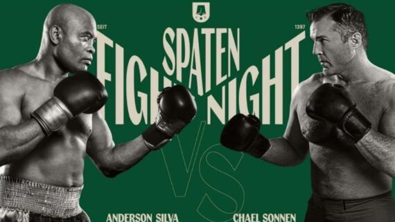 Anderson Silva e Chael Sonnen (foto: Divulgação/Spaten Fight Night)
