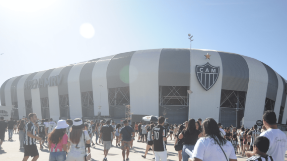 Arena MRV, em Belo Horizonte (foto: Alexandre Guzanshe/EM/D.A. Press)