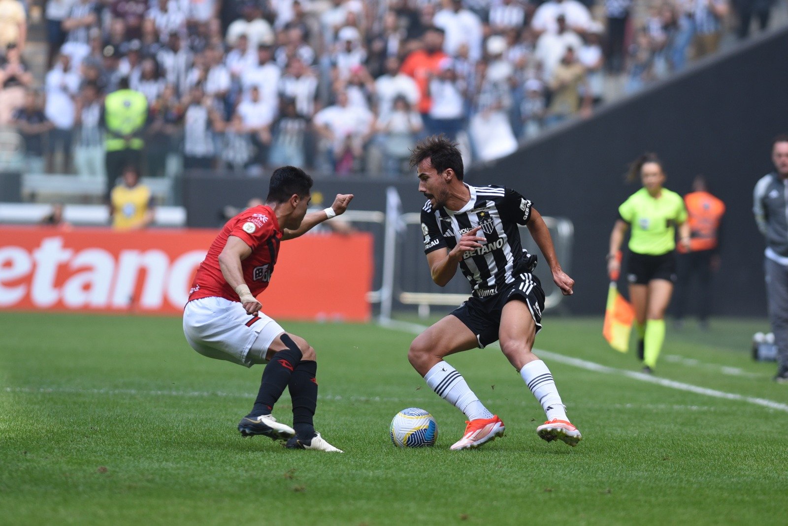 Atlético e Atlético-GO ficaram no empate na Arena MRV (foto: Gladyston Rodrigues/EM/D.A Press)