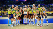 Jogadoras de vôlei da Seleção Brasileira Feminina (foto: Reprodução/FIVB)