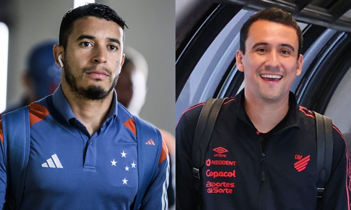 William, do Cruzeiro, e Pablo, do Athletico-PR (foto: Montagem de fotos de Gustavo Aleixo/Cruzeiro e José Tramontin/Athletico-PR)