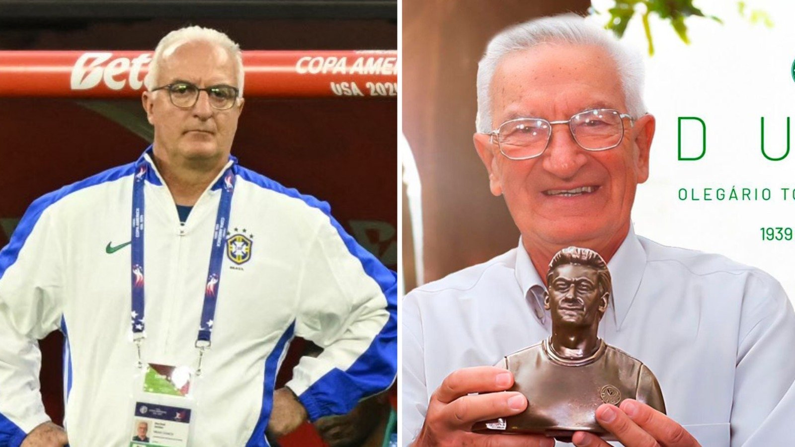 Dudu era tio de Dorival Júnior (foto: Patrick T. Fallon/AFP e Palmeiras/Divulgação)