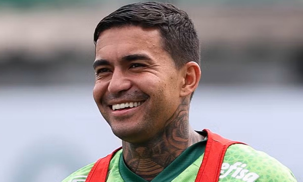 Dudu em treino do Palmeiras em São Paulo (foto: Cesar Greco/Cruzeiro)