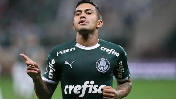 Dudu com a camisa do Palmeiras (foto: Cesar Greco/Palmeiras)