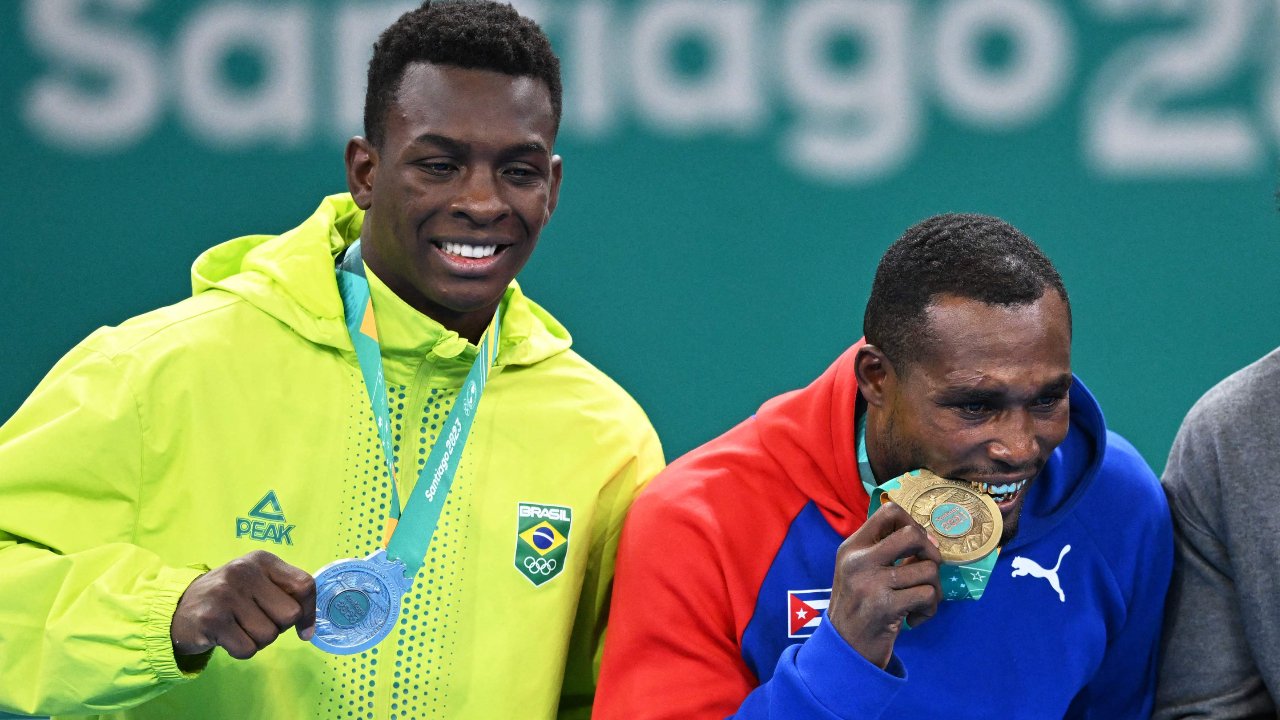 Nas últimas duas edições do Pan-Americano, Julio Cesar ficou com o ouro, e Keno Marley com a prata (foto: Raul ARBOLEDA / AFP)