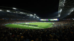 Accor Stadium, em Sydney, foi palco do 10º maior público do futebol feminino - Crédito: 