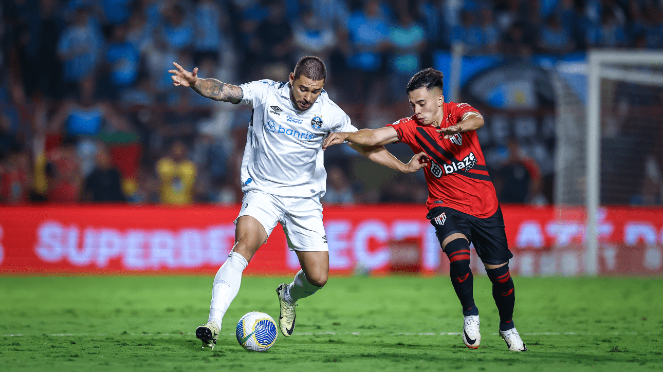 Grêmio e Atlético-GO se enfrentam pelo Brasileiro (foto: Lucas Uebel/Grêmio FBPA)