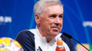 Carlo Ancelotti sorri em entrevista (foto:  Foto: Divulgação / Real Madrid)