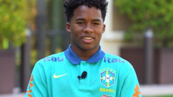 Endrick pela Seleção Brasileira (foto: Lesley Ribeiro/CBF)