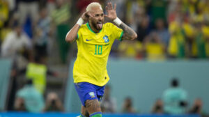 Neymar durante jogo da Copa do Mundo de 2022 no Catar - Crédito: 