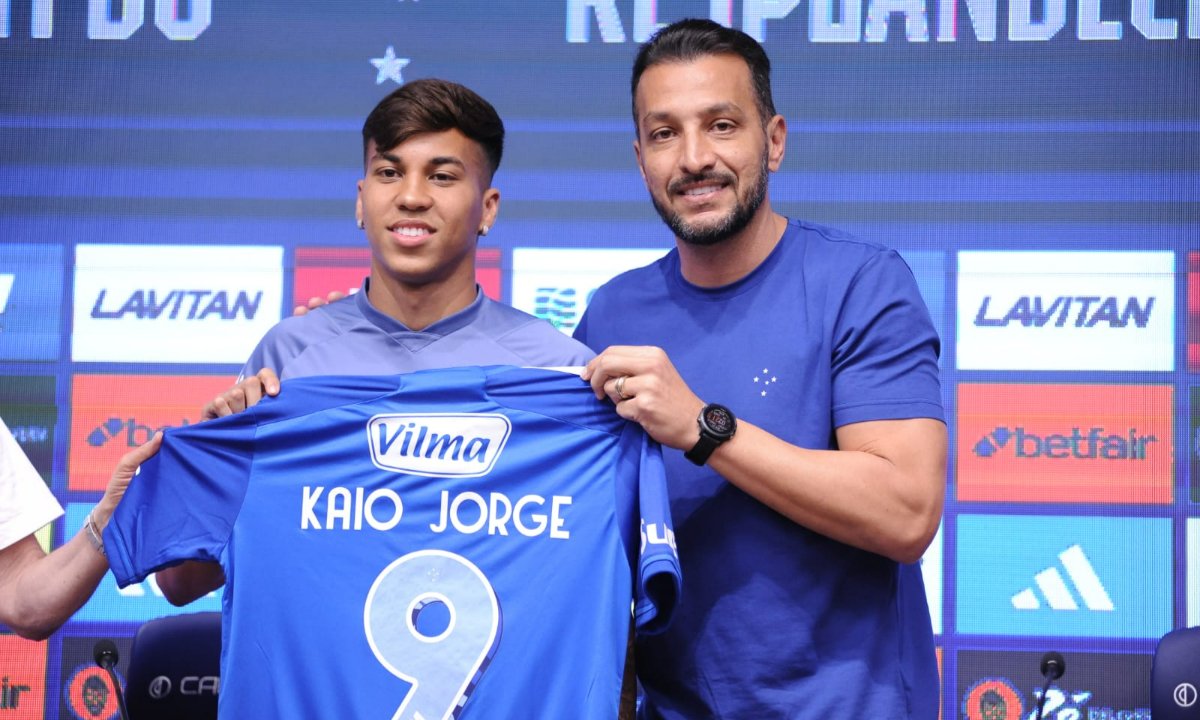 Kaio Jorge em apresentação do Cruzeiro (foto: Alexandre Guzanshe/EM/D.A.Press)
