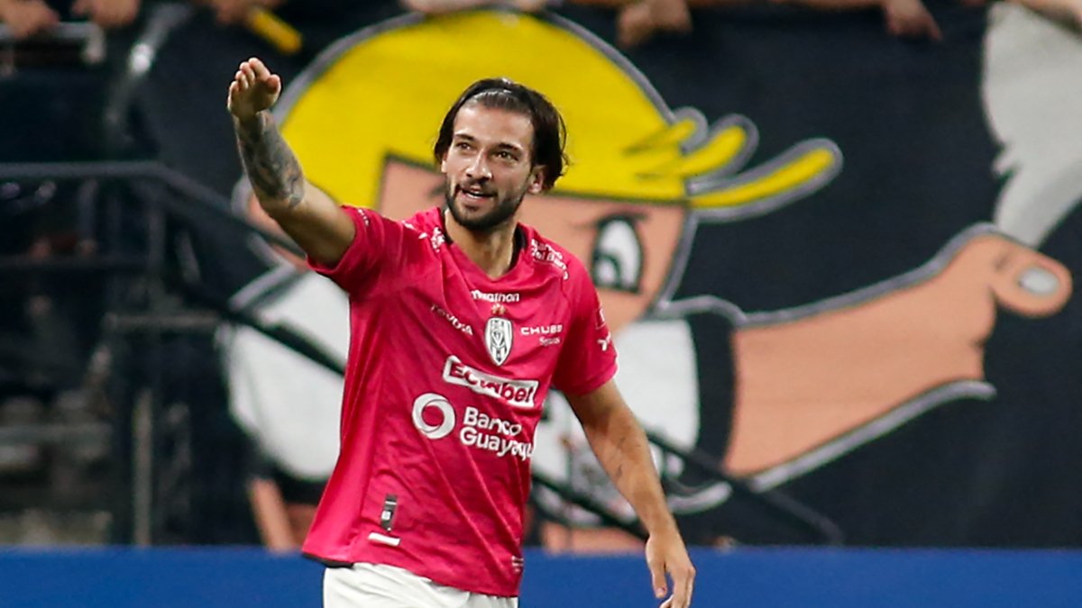 Lautaro Díaz, novo atacante do Cruzeiro (foto: Miguel Schincariol / AFP)