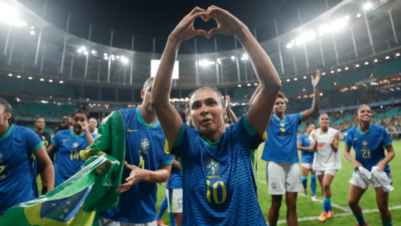 Marta, camisa 10 da Seleção Brasileira (foto: Lívia Villas Boas/CBF)
