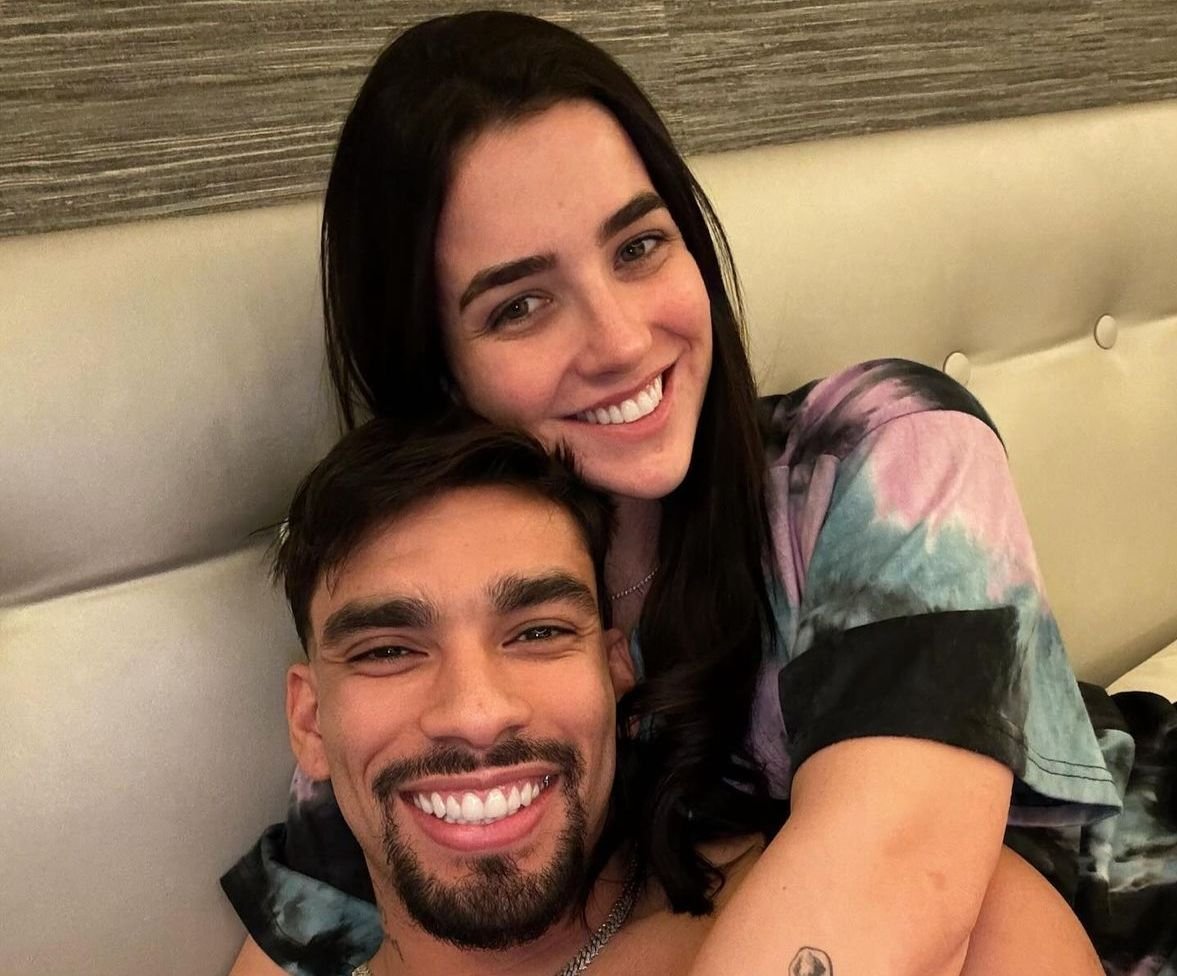Lucas Paquetá e Maria Eduarda (foto: Redes sociais/Reprodução)