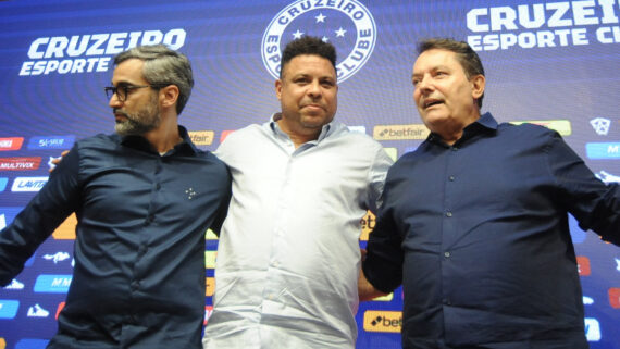 Gabriel Lima, Ronaldo Nazário e Pedro Lourenço (foto: Alexandre Guzanshe/EM/D.A.Press)