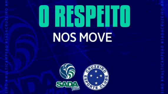 Sada Cruzeiro se manifestou contra ataques homofóbicos sofridos pelo ponteiro Douglas Souza (foto: Divulgação/Sada Cruzero)