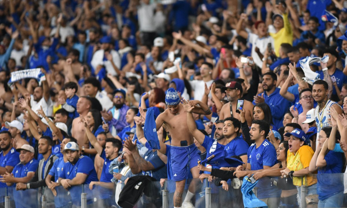 Torcida do Cruzeiro no Mineirão (foto: Ramon Lisboa/EM/D.A.Press)