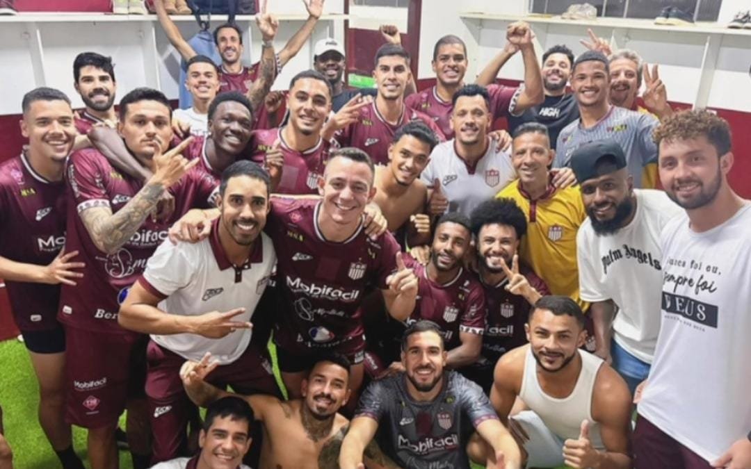 Patrocinense celebra a primeira vitória na Série D (foto: Divulgação/Patrocinense)