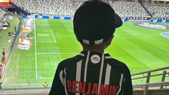 Benjamin, filho do volante Fred, torcedor do Atlético (foto: Reprodução/Instagram)