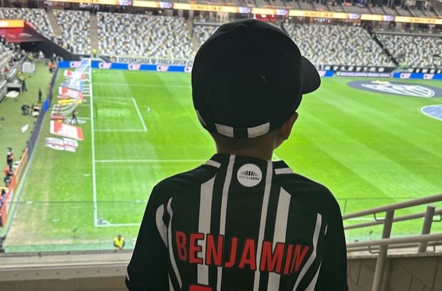 Benjamin, filho do volante Fred, torcedor do Atlético (foto: Reprodução/Instagram)