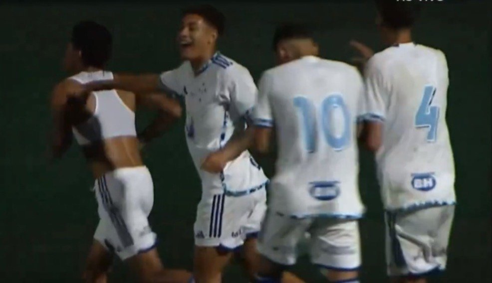 Cruzeiro goleou o Atlético no Brasileirão Sub-20 (foto: Reprodução)
