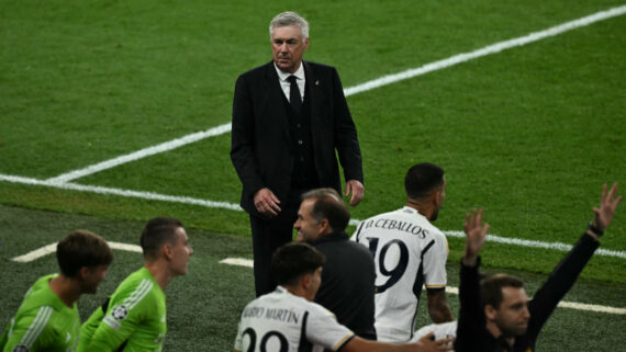 Carlo Ancelotti, técnico do Real Madrid (foto: AFP)