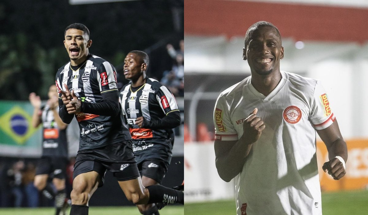 Jogadores de Ahtletic e Tombense (foto: Divulgação / Athletic e Victor Souza / Tombense)