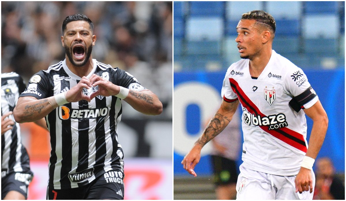 Atlético e Atlético-GO medirão forças pela 13ª rodada do Campeonato Brasileiro, na Arena MRV (foto: Alexandre Guzanshe/EM/D.A Press e Francisco Alves/Atlético-GO)