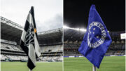 Bandeiras de Atlético e Cruzeiro (foto: Pedro Souza/Atlético e Staff Images/Cruzeiro)
