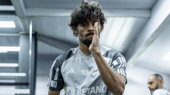 Scapa em treino do Atlético na Cidade do Galo (foto: Pedro Souza/Atlético)