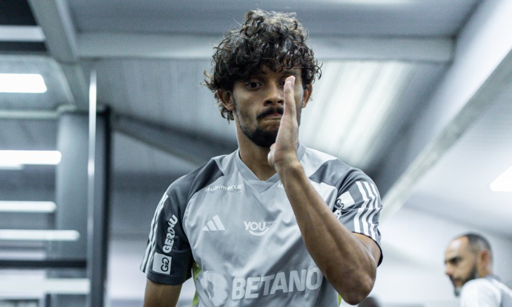Scapa em treino do Atlético na Cidade do Galo (foto: Pedro Souza/Atlético)