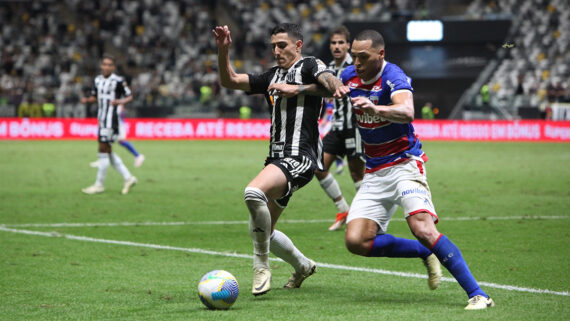 Atlético e Fortaleza se enfrentaram na Arena MRV (foto: Edésio Ferreira/EM D.A Press)