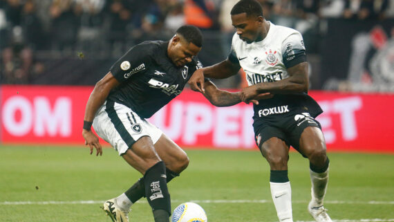 Corinthians perdeu para o Botafogo por 1 a 0 (foto: Vitor Silva/Botafogo)