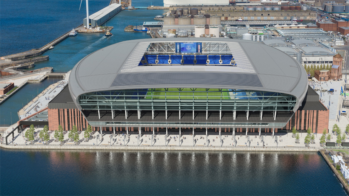 Como ficará o novo estádio do Everton - (foto: Everton/Divulgação)