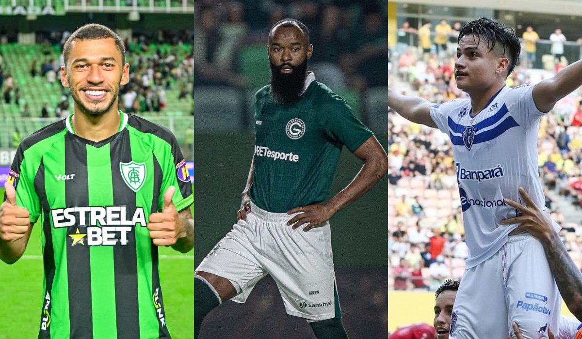 Fabinho, Marcão e Esli García (foto: Divulgação / América, Goiás e Paysandu)