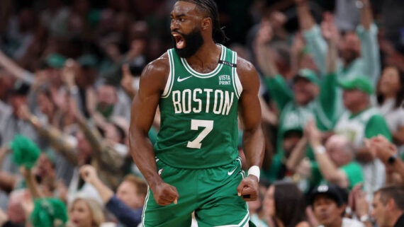 Jaylen Brown, jogador do Boston Celtics (foto: Peter Casey/USA Today Sports via Reuters)
