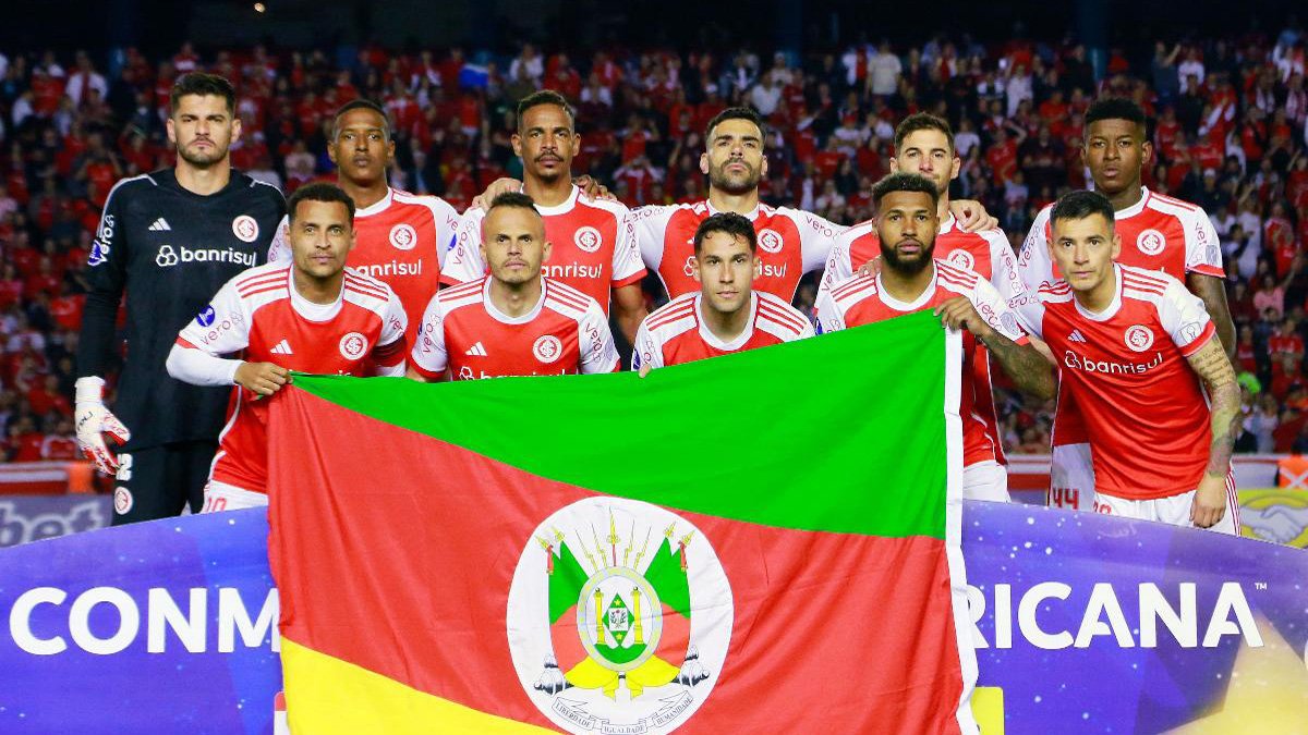 Internacional enfrentou o Delfín pela fase de grupos da Sul-Americana (foto: SILVIO AVILA/AFP)