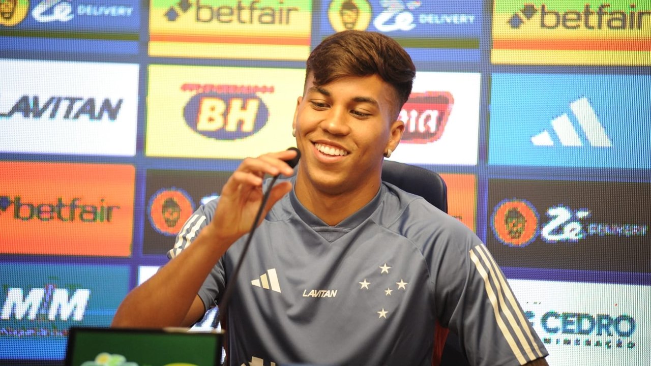 Kaio Jorge, novo camisa 9 do Cruzeiro (foto: Alexandre Guzanshe/EM/DA Press)