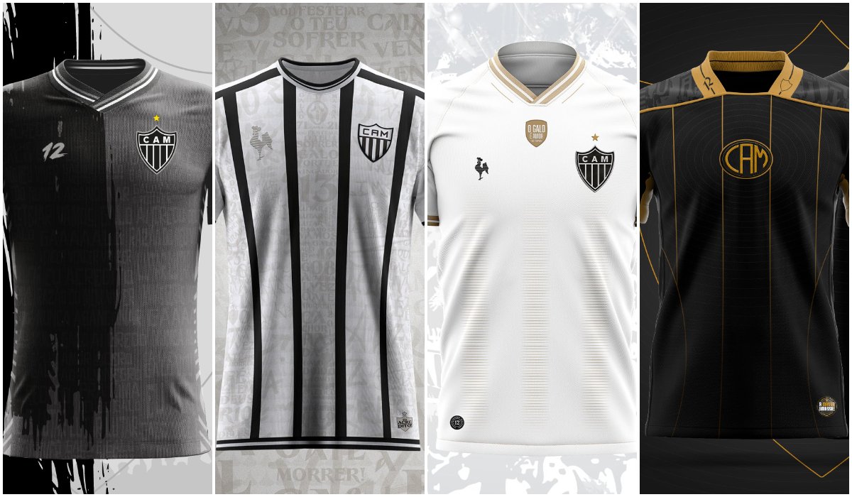 Modelos enviados para o Manto da Massa de 2024 do Atlético (foto: Reprodução/Twitter)